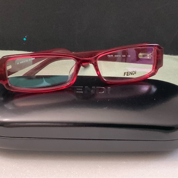 Fendi Accessories - NIB Authentic Fendi Eyeglass Frames, or Fashion Glasses Bordeaux F957R w/ Case